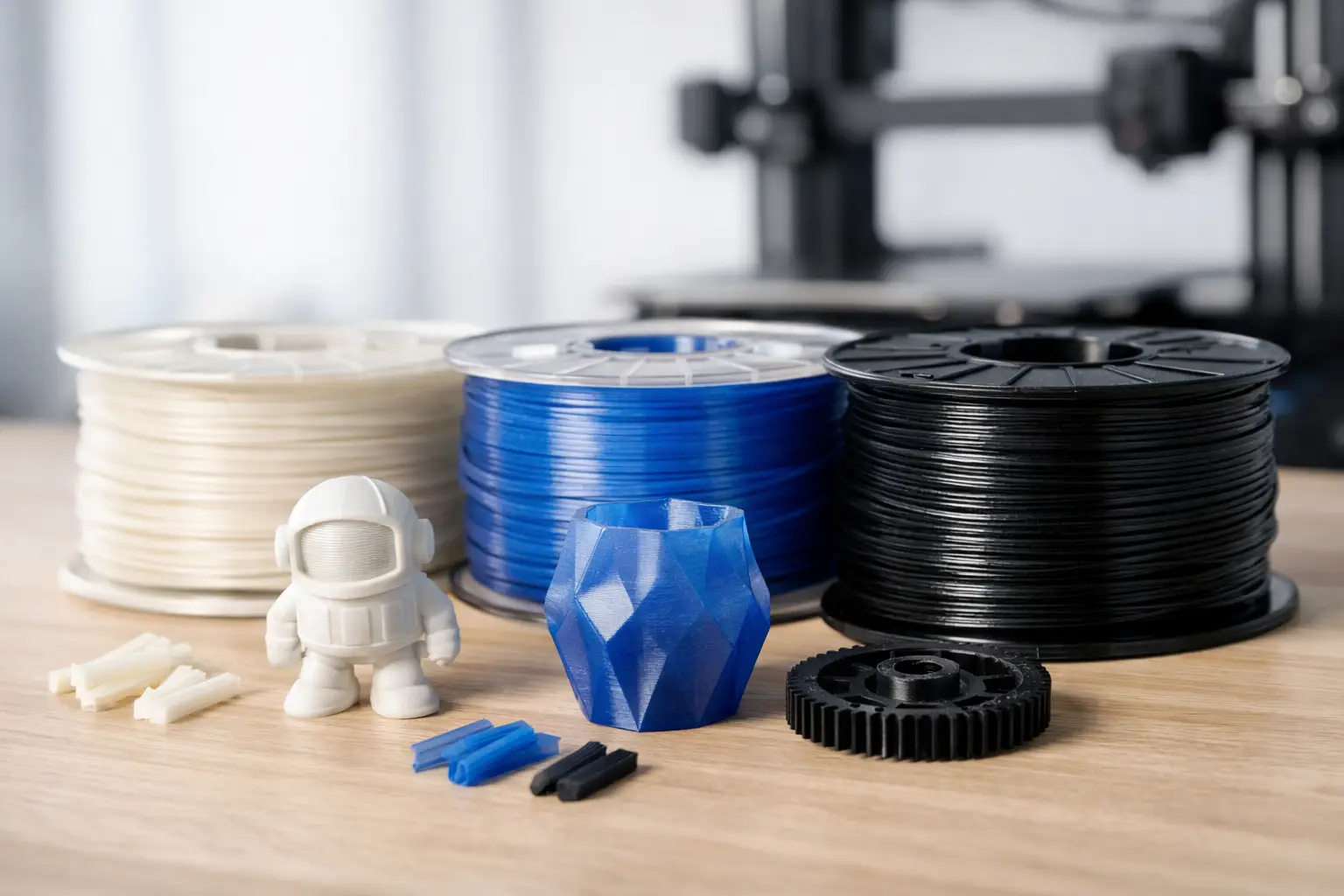 PLA PETG ABS comparaison simple et utile