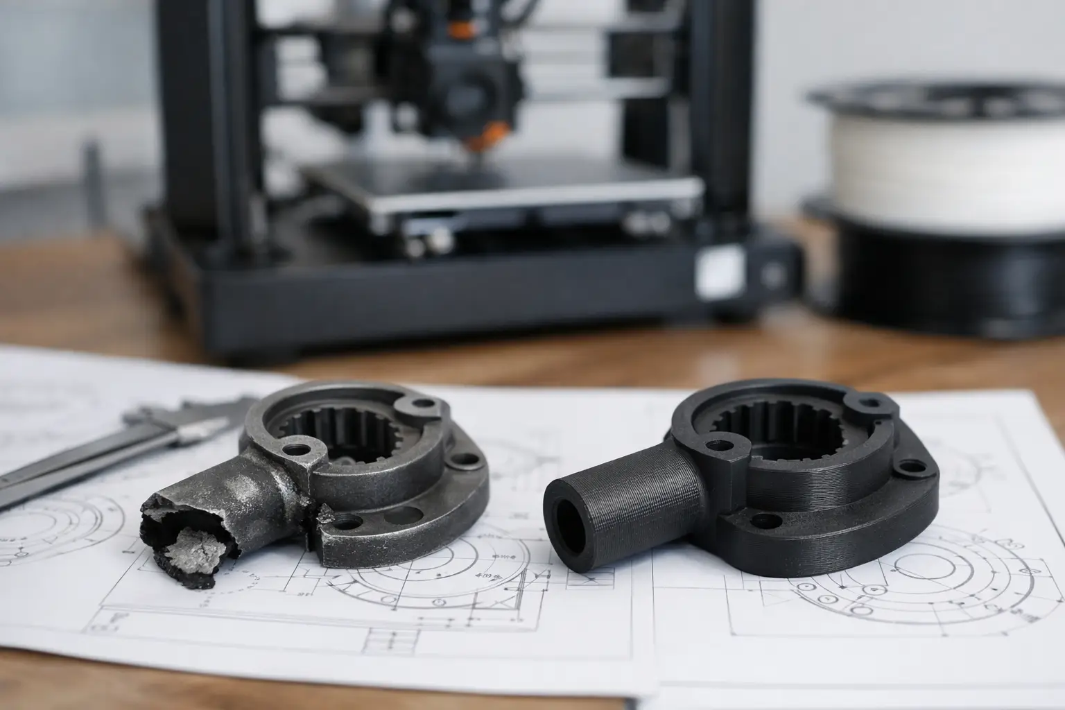Cas client : pièce cassée refabriquée en FDM